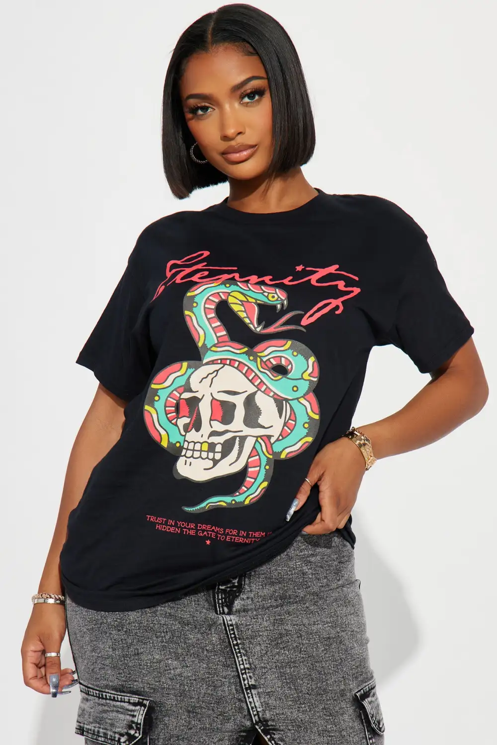 Gate To Eternity Graphic Tshirt - Black