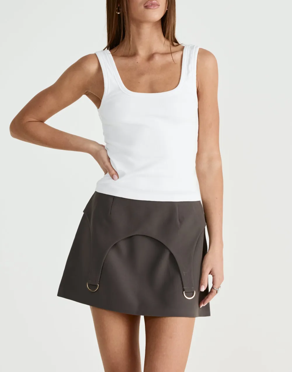 Slimming A-Line Layered Skirt For Women