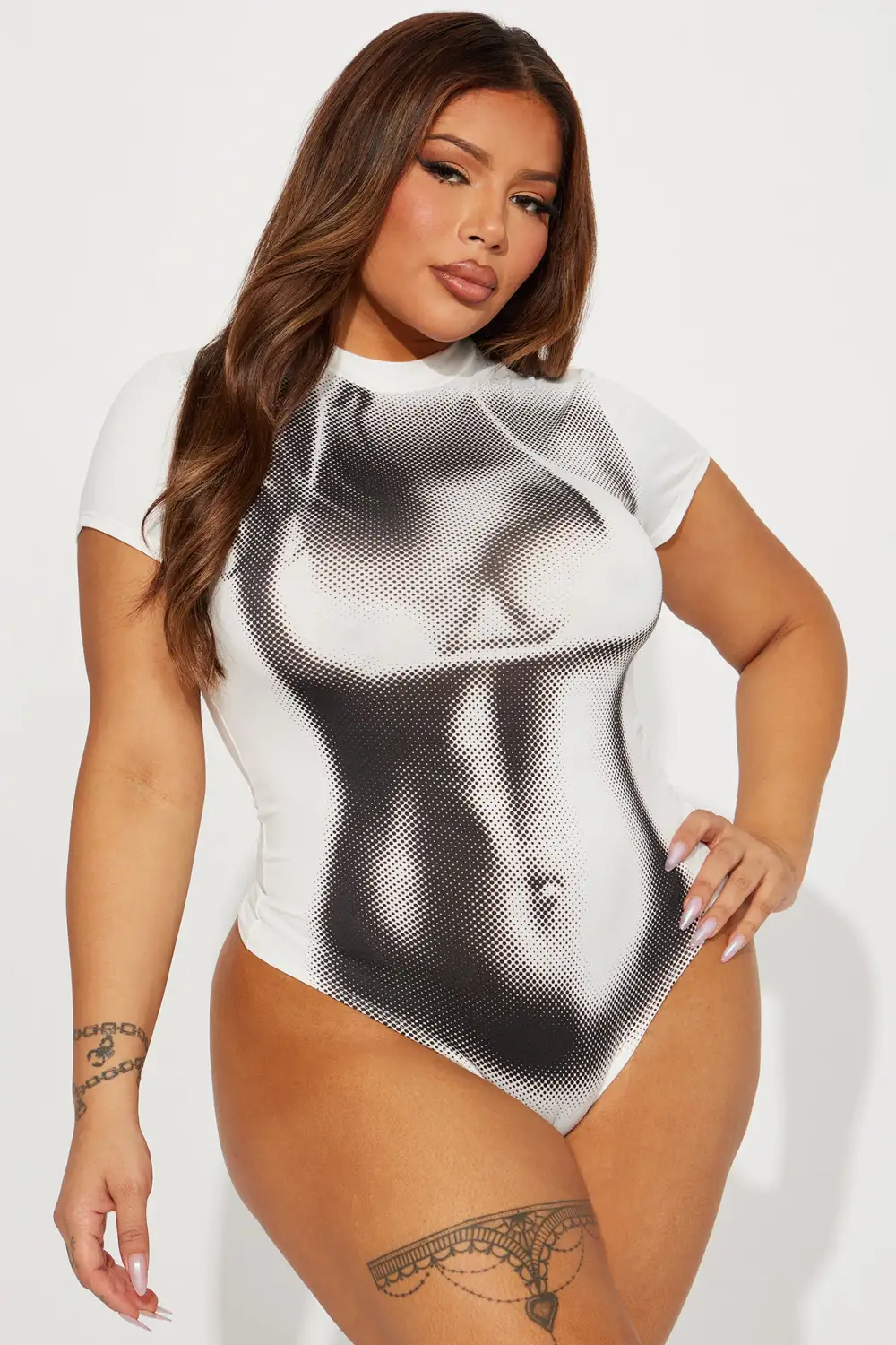 Hot Girl Summer Bodysuit - Black/White