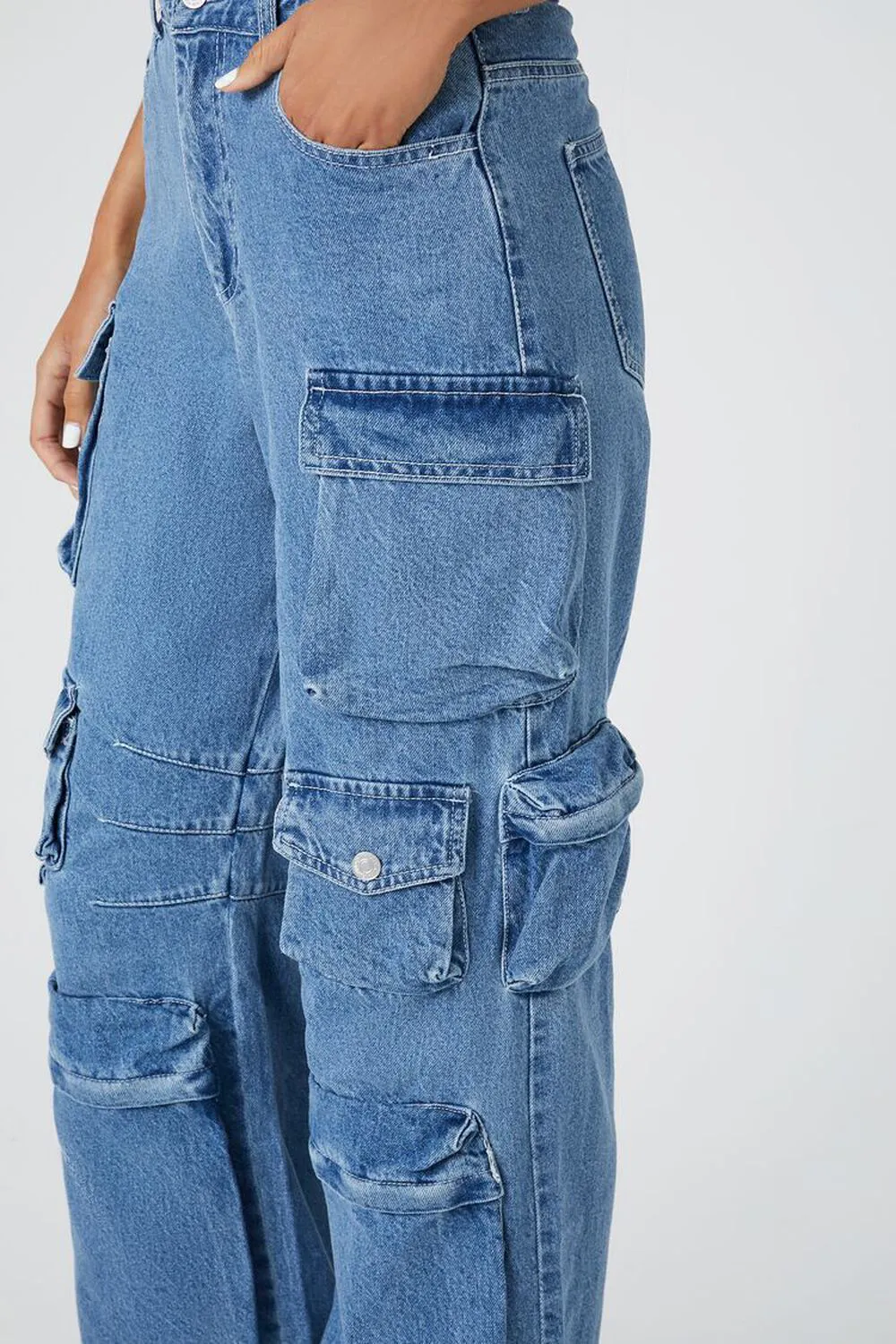 Straight-Leg Cargo Jeans