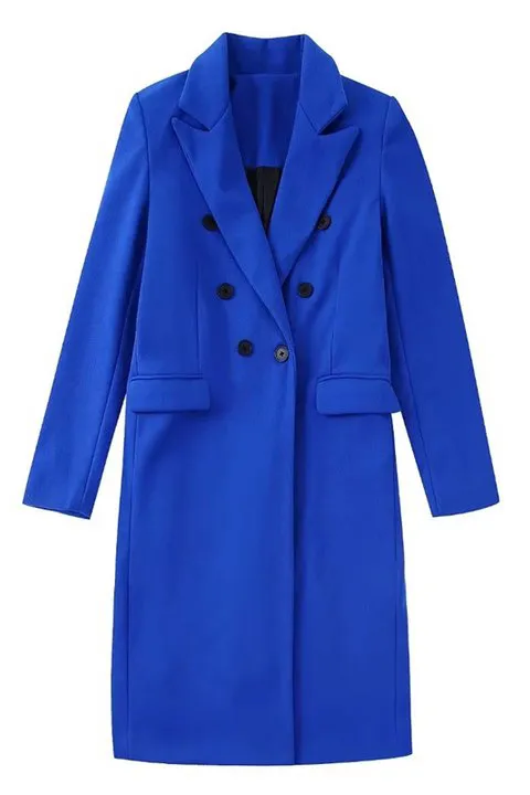 Casual Double Breasted Lapel Coat