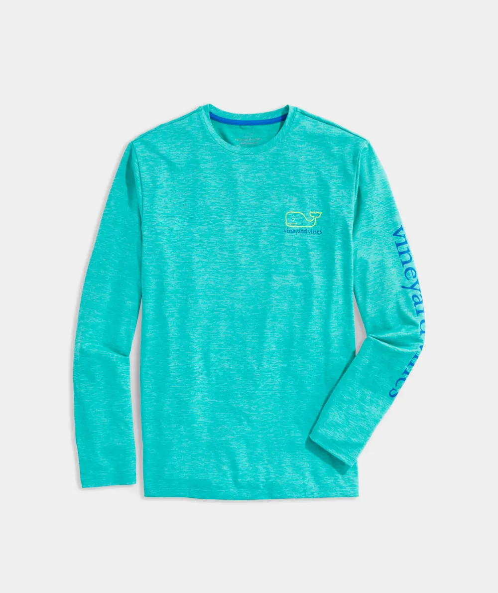 Whale Logo Long-Sleeve Harbor Performance Tee