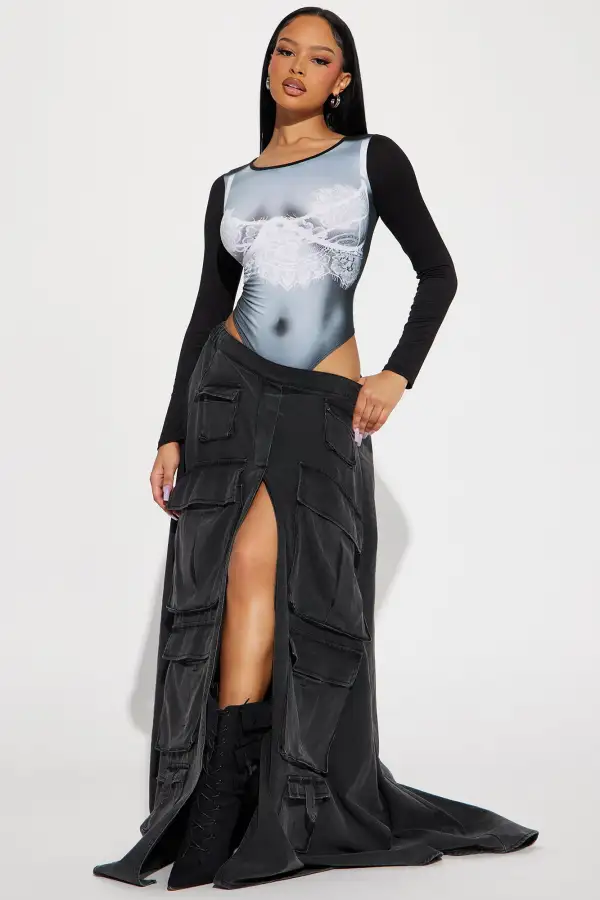 You'll Love It Here Bodysuit - Black/combo