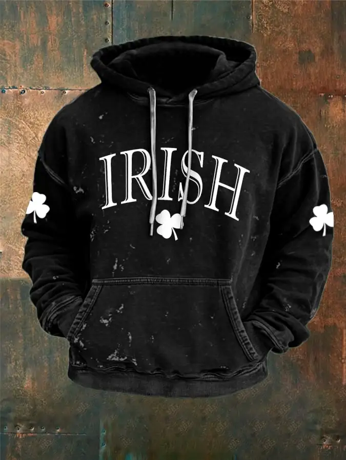 Men's St. Patrick's Day Shamrock Print Sweatshirt