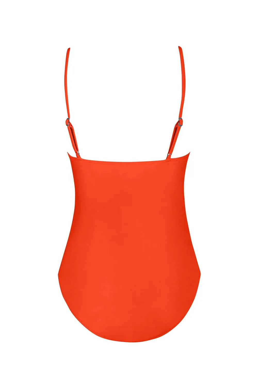 Women's One Piece Vintage Solid Deep V Swimsuit