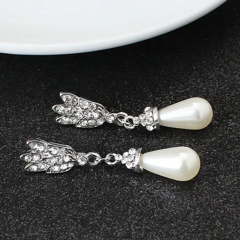 Pearl necklace alloy temperament wedding set