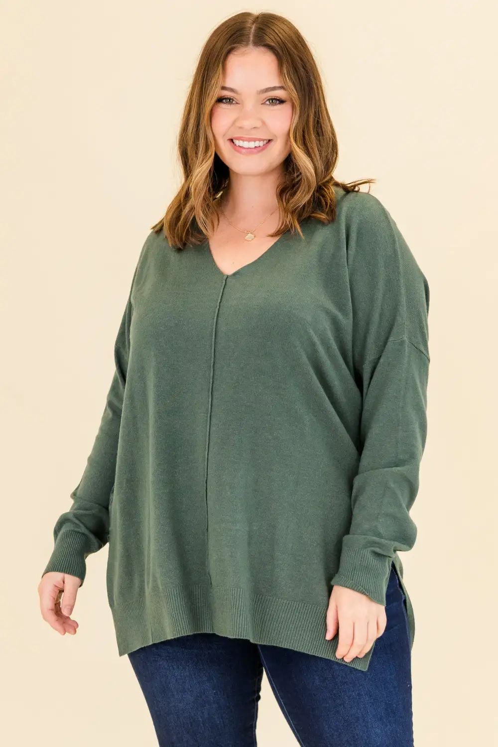 Perfect For Outside Sweater, Heather Ash Jade