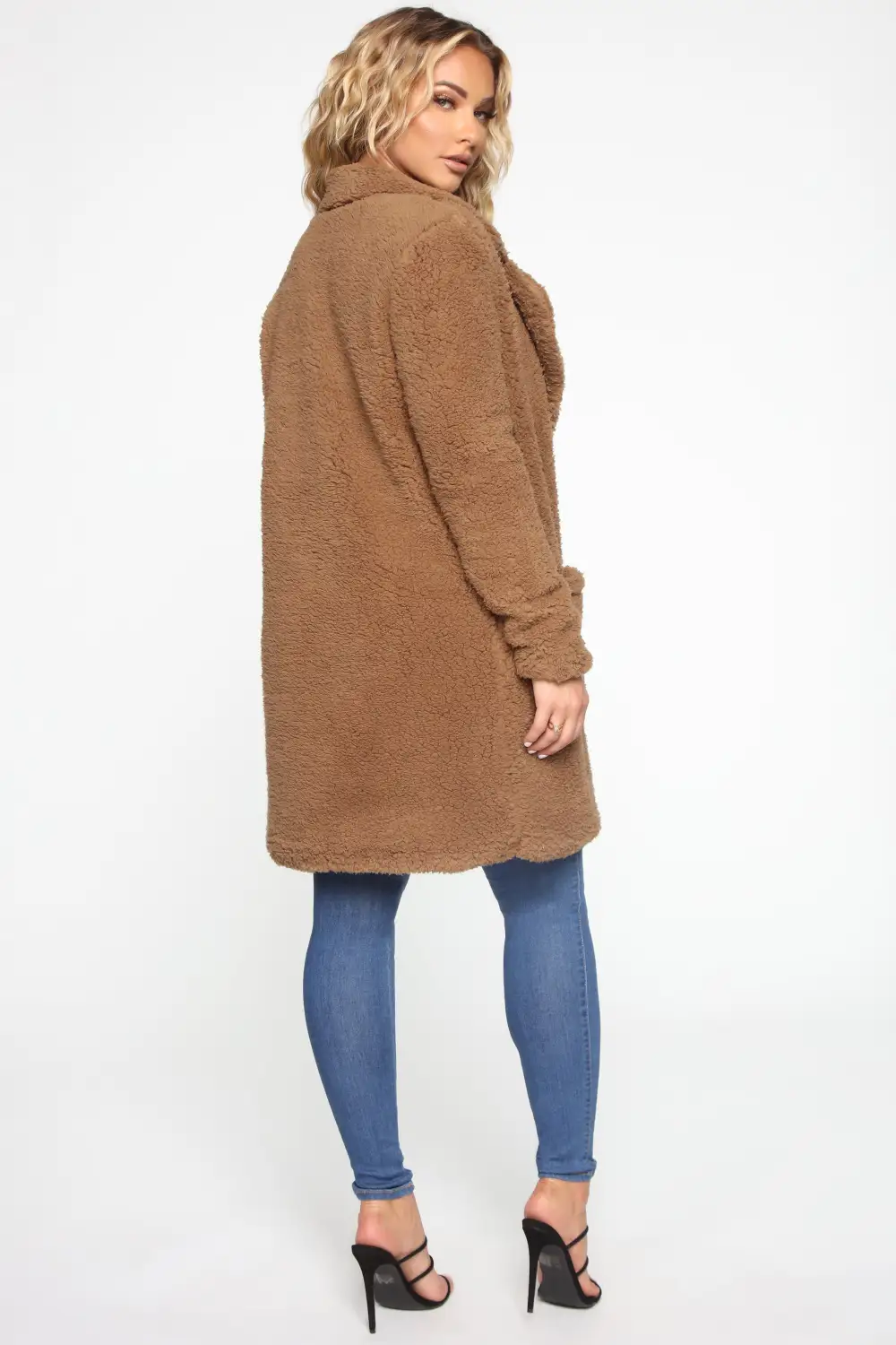 Keep Each Other Warm Sherpa Coat - Mocha