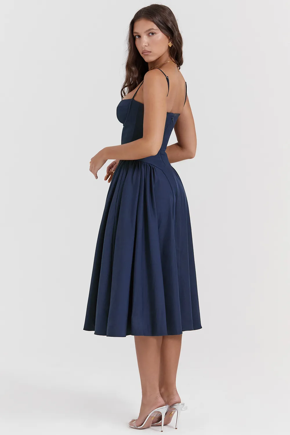 TAUPE CORSET SUNDRESS