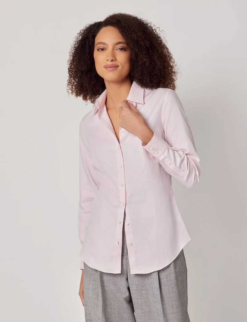 Twill Cotton Semi-Fitted Shirt