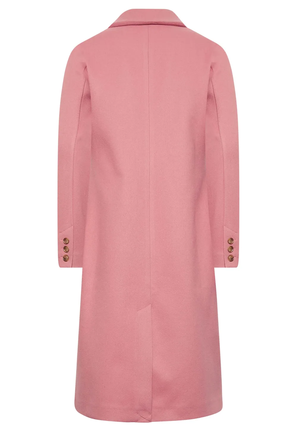 LTS Tall Blush Pink Midi Formal Coat