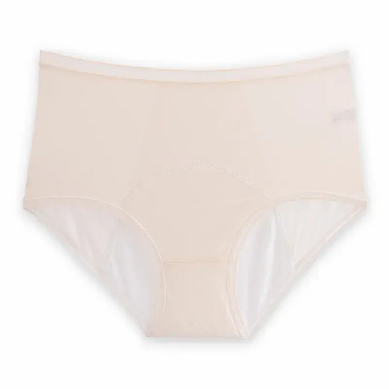 High Waist Leak Proof Ice Silk Panties Plus Size L-6XL
