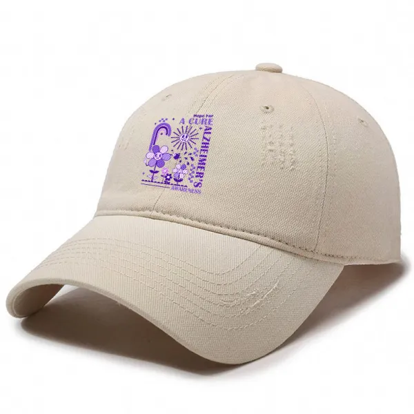 Hope For A Cure Alzheimer'S Awareness Baseball Cap