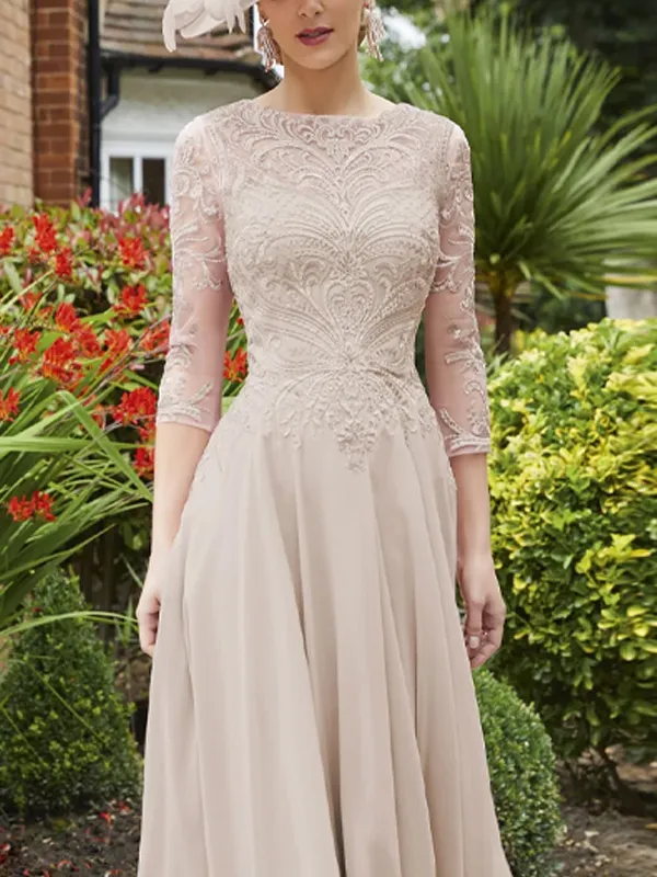 Lace mesh maxi dress