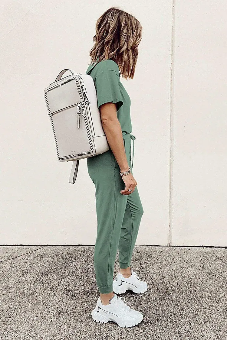 Two Piece Outfit Short Sleeve  Pullover Tops Tracksuits