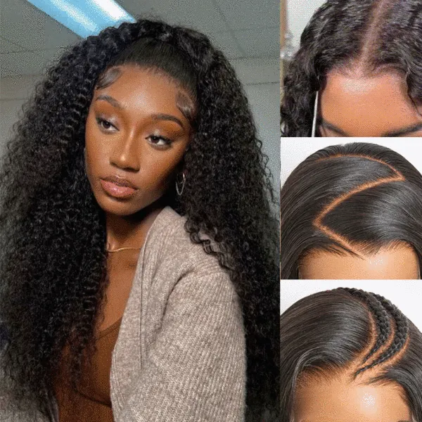 Curly Wave 13x6 Real HD Lace Undetactable BlendAway Full Lace Frontal Wig 100% Virgin Human Hair