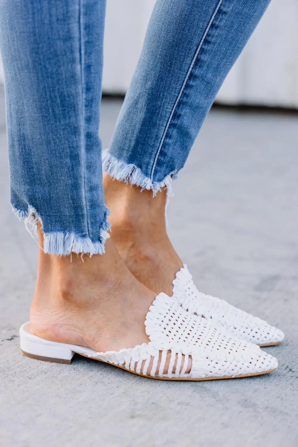 Get A Move On White Mule Flats