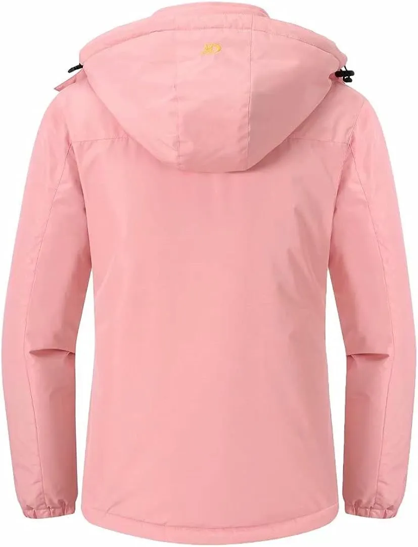 Women's Skiing Snowboarding Jackets Fleece Hood Mountain Snow Coat