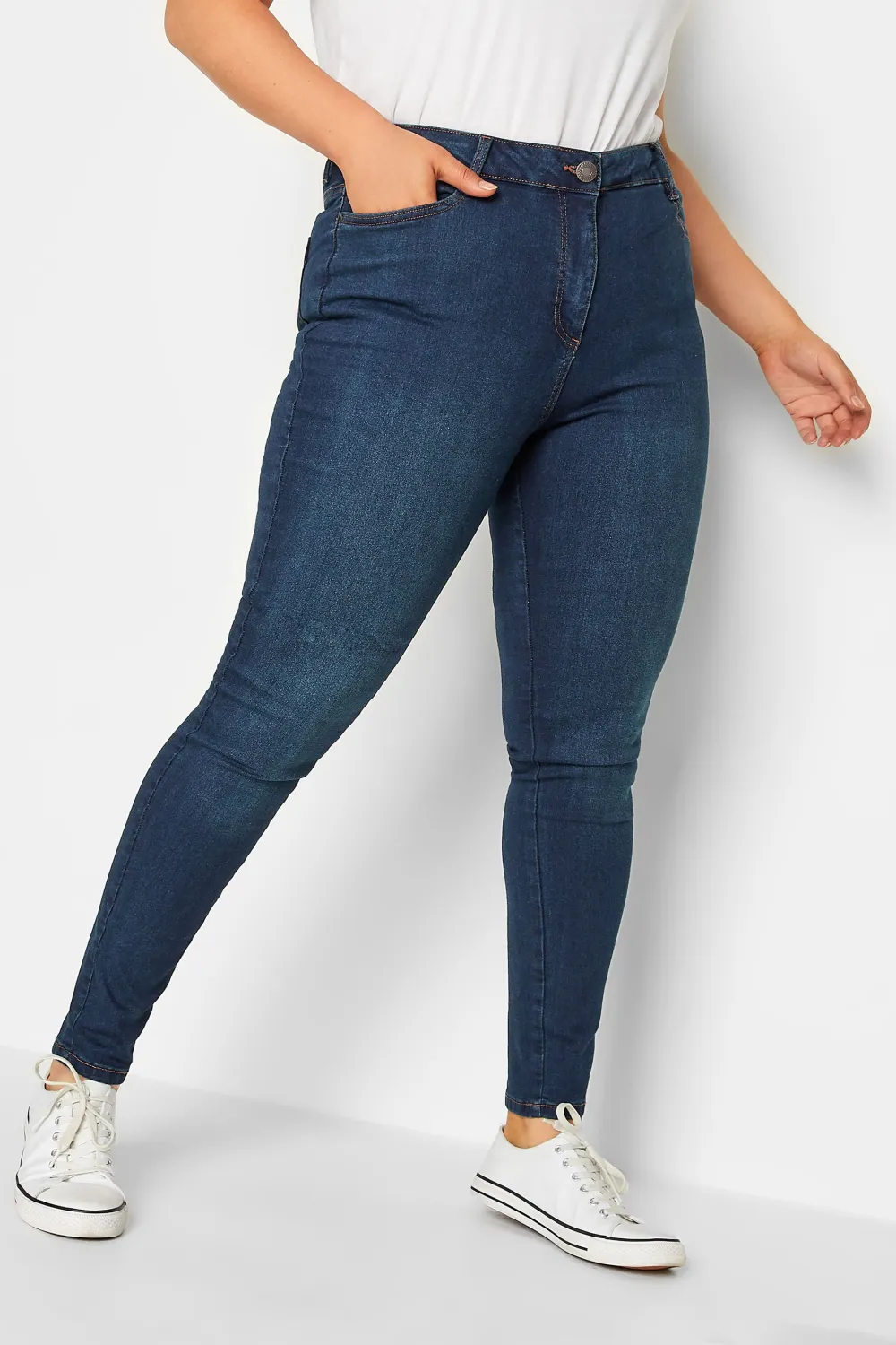 Curve Mid Blue Skinny Stretch AVA Jeans