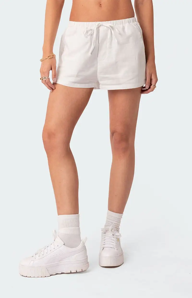 Edikted Leslie Linen Shorts