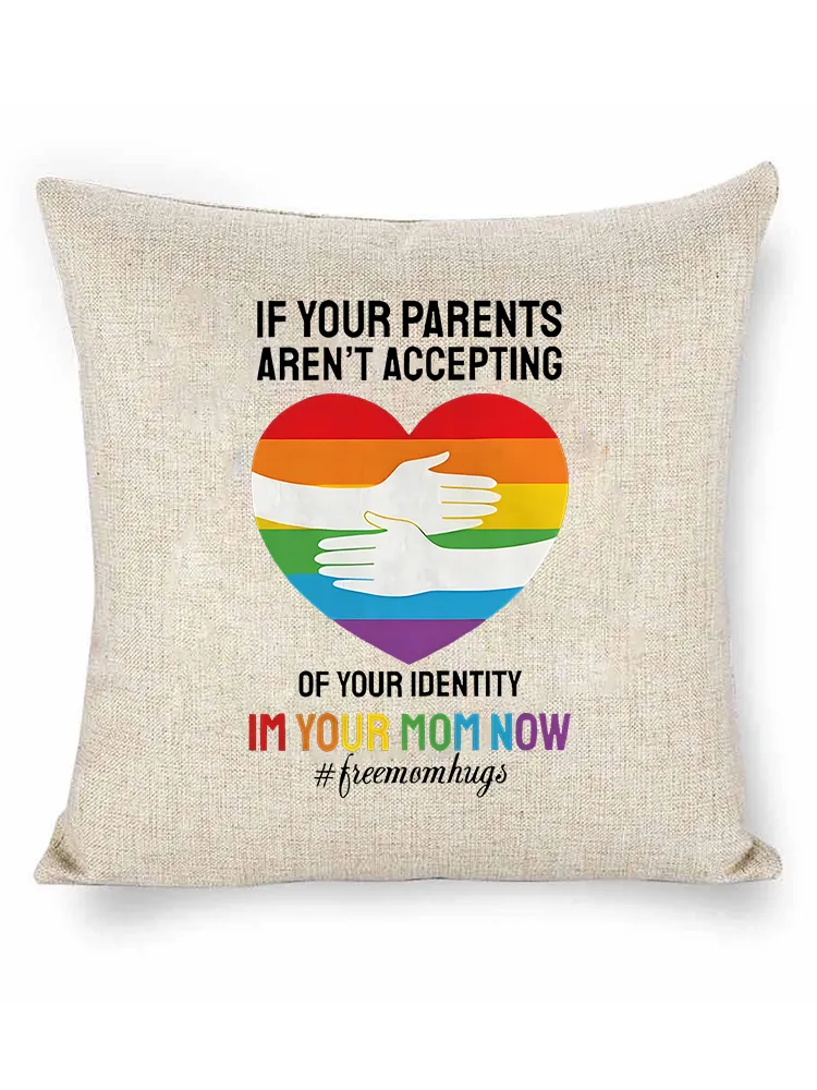 Linen Throw Pillow With If Your Parents Aren'T Accepting Pillow