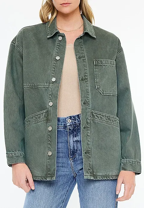 Olive Oversized Chore Jacket