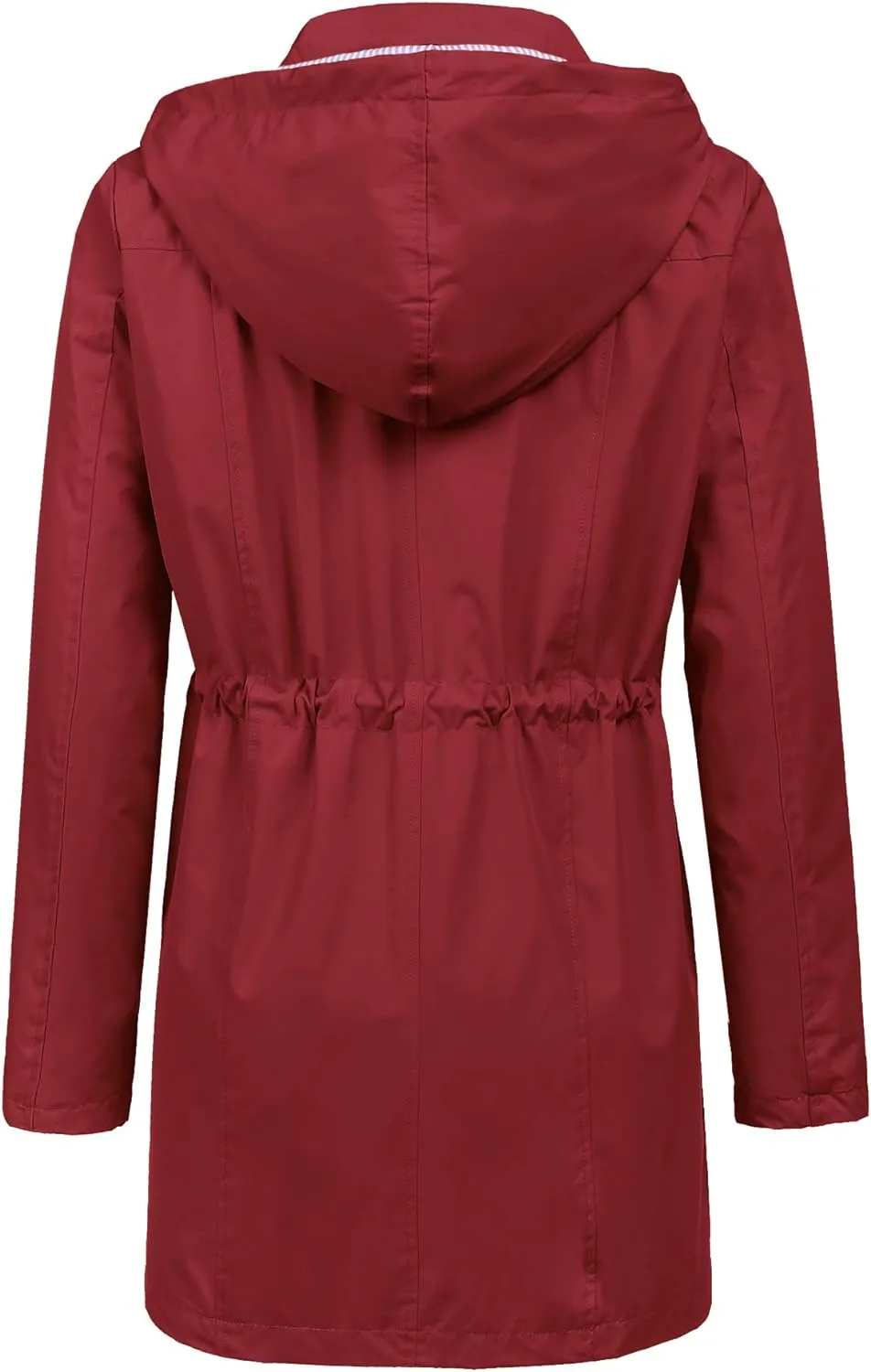 LOMON Raincoat Women Waterproof Long Hooded Trench Coats Lined Windbreaker Travel Jacket S-XXL