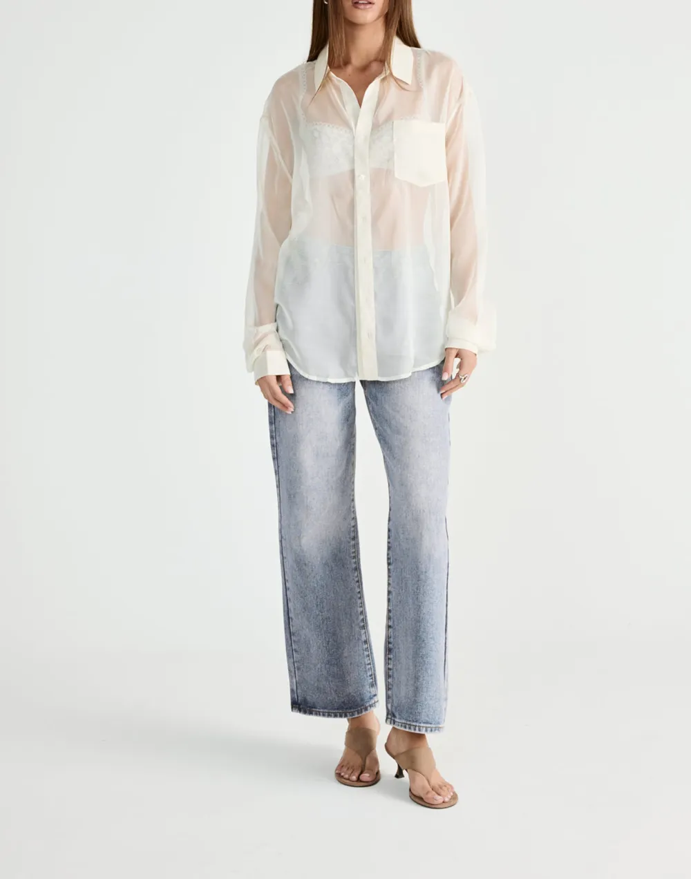 Fashionable Transparent Women's Shirt