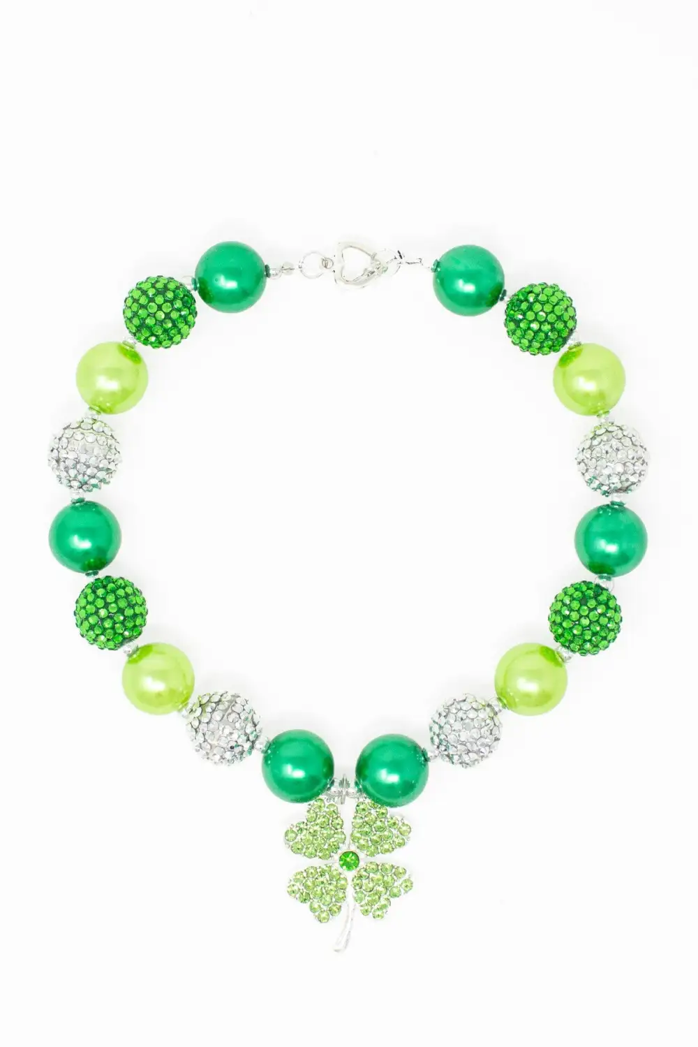 Four Leaf Clover Bubblegum Necklace