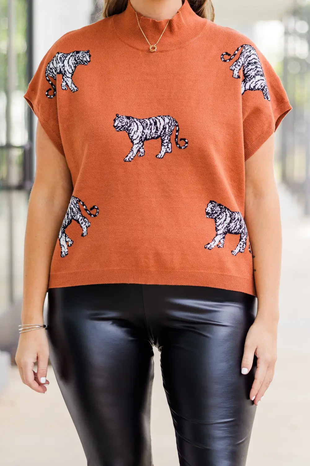 Mother Of My World Sweater, Rust