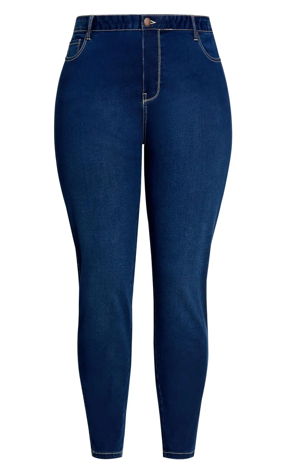 Evans Blue Dark Wash High Waisted Skinny Petite Jeans