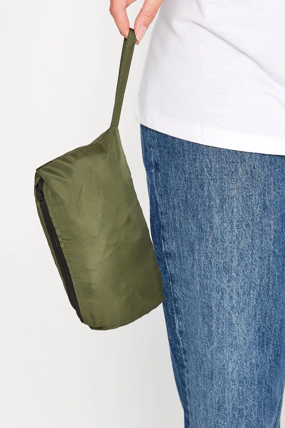 LTS Tall Black Dalmatian Print Pocket Parka