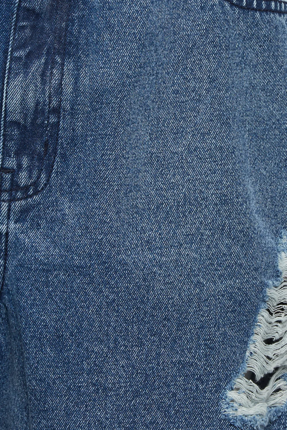 YOURS Curve Mid Blue Floaty Denim Shorts