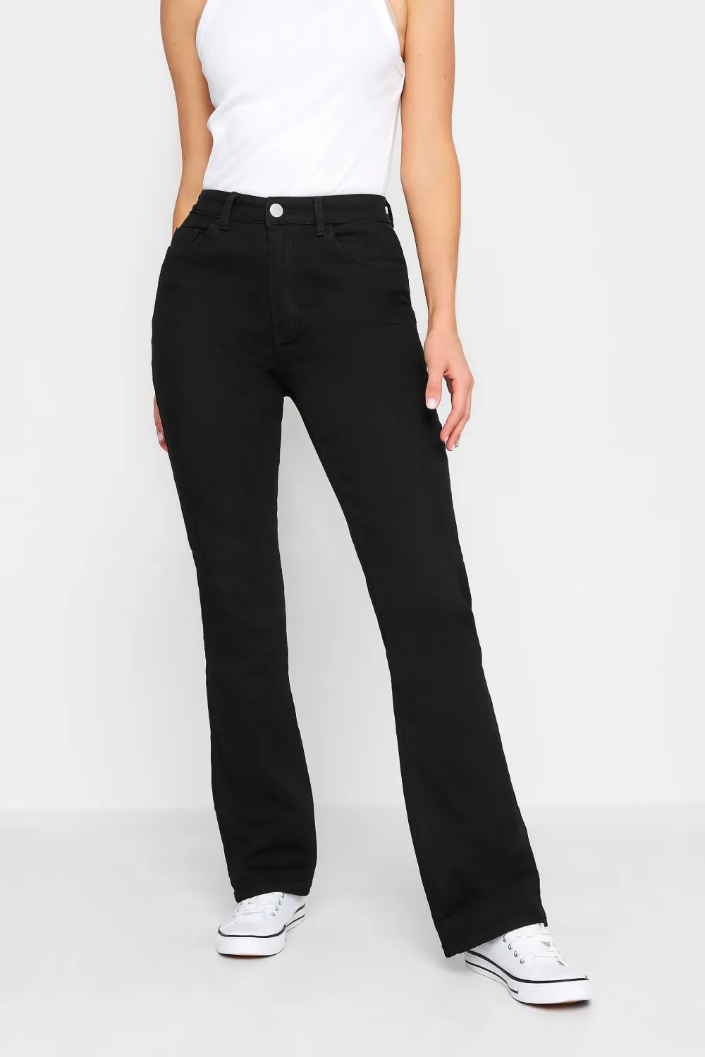 LTS Tall Black Bootcut Denim Jeans