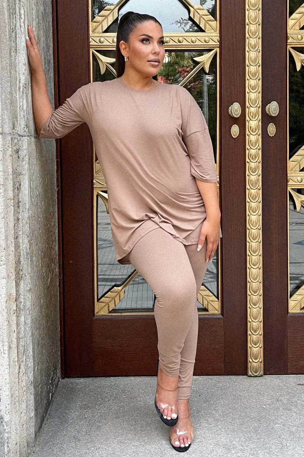 Weekend Vibes Legging Set - Mocha