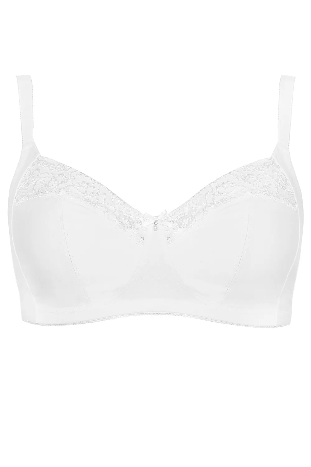 YOURS 2 PACK Black & White Non-Padded Non-Wired Full Cup Bras