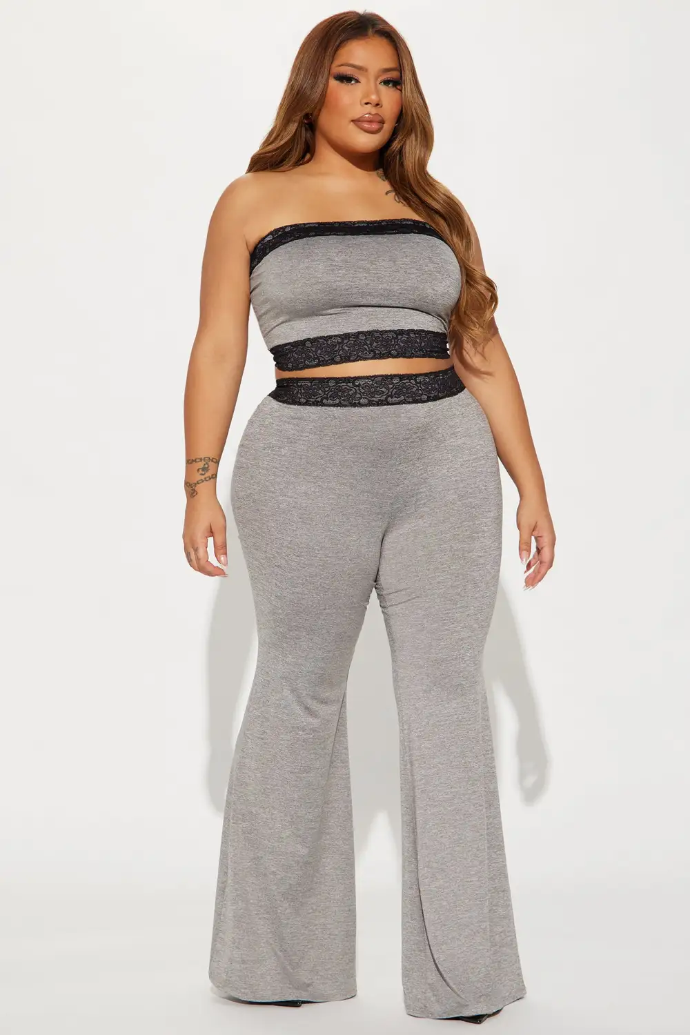 On An Errand Run Pant Set - Heather Grey