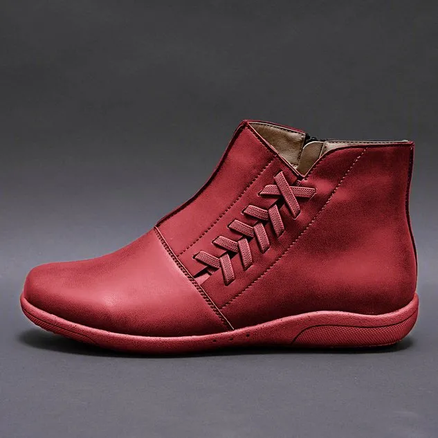 Women Winter Flat Heel Boots