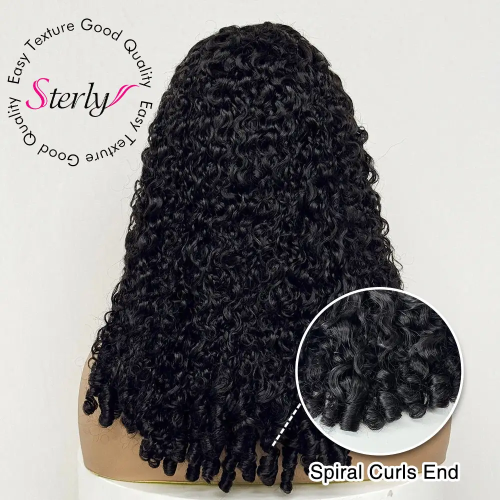 Affordable Burmese Curly Frontal Human Hair Wig Must for Summer Hot Selling 150% Density