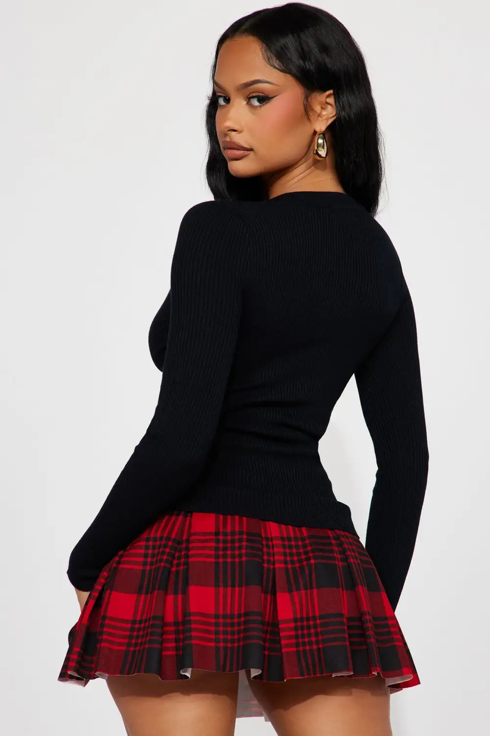 Easton Sweater Top - Black