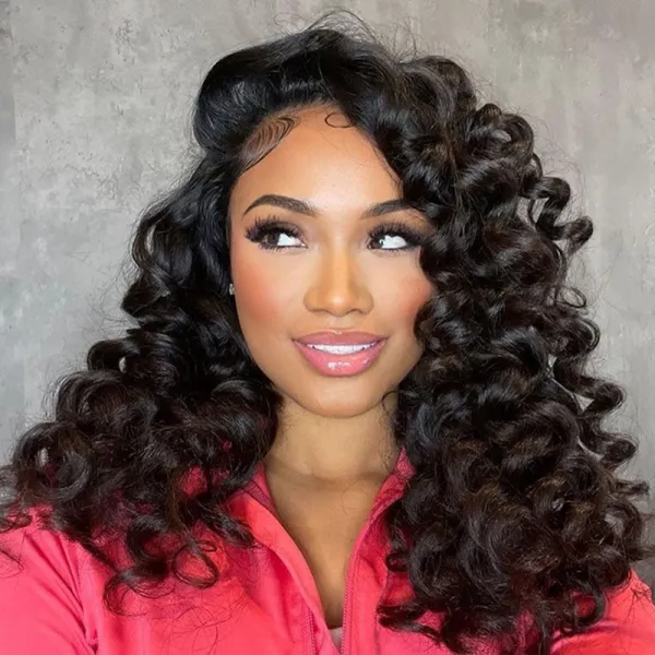 9×6 Lace Pre Everything Loose Wave Wig Glueless Invisible Lace Wig Breathable Air Cap