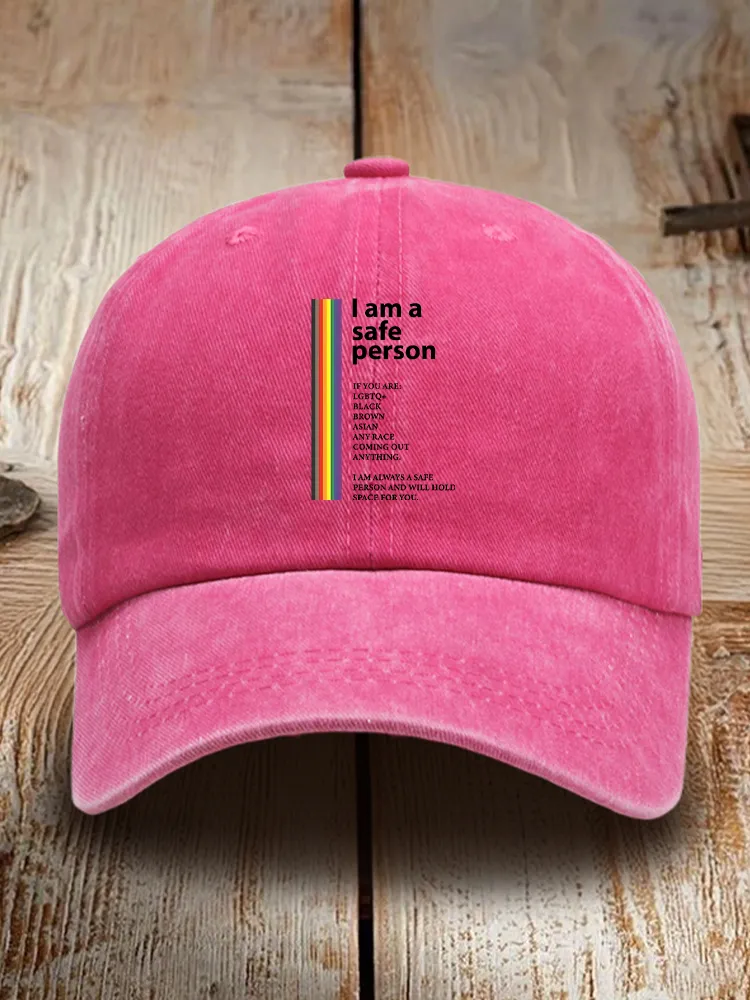 I Am A Safe Person Baseball Cap