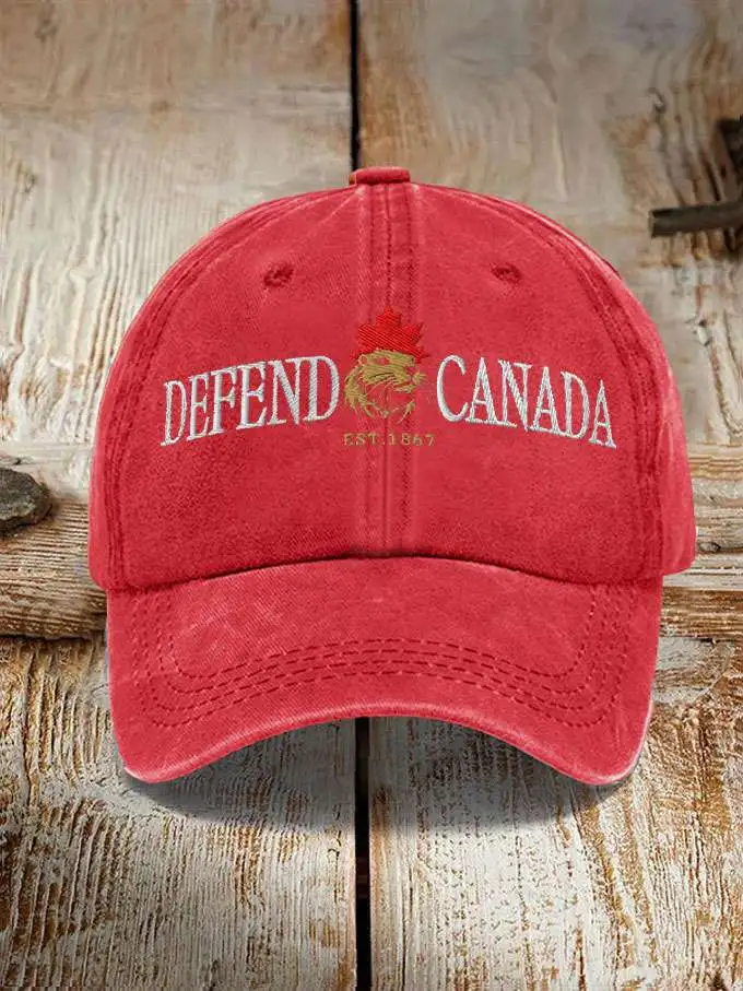 Unisex Defend Canada Beaver Printed Hat