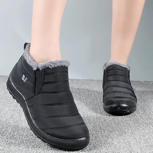 Women's Winter Warm Waterproof Ankle Boots, Insulated Fleece-Lined Non-Slip Snow Boots - Ideal for Outdoor Activities, Cold Weather, and Snowy Conditions