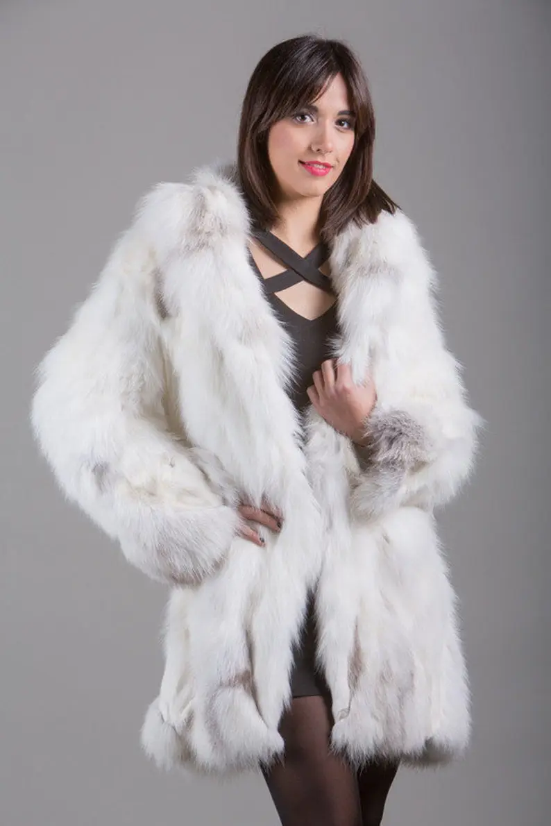 Shadow Fox Fur Coat