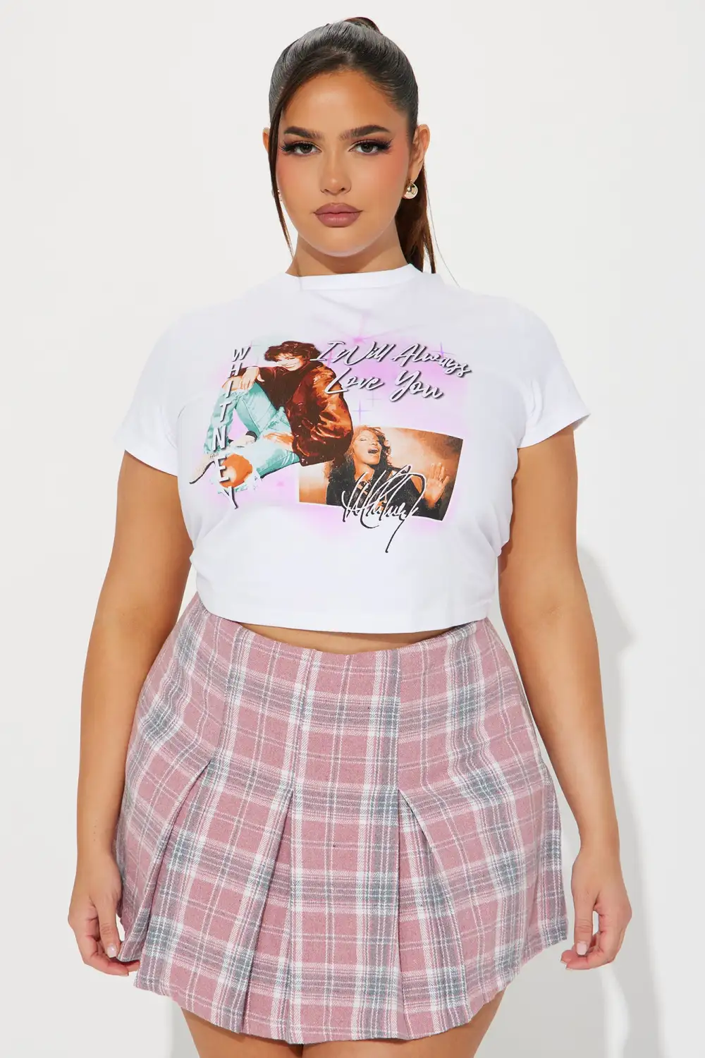 Always Love You Whitney Houston Fitted Tee - White