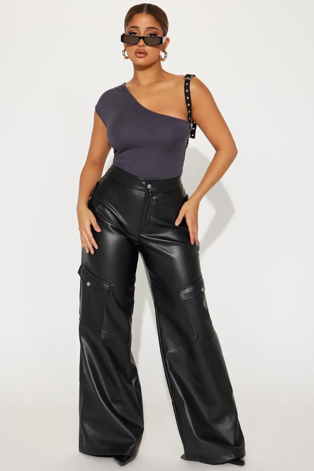 What Attitude Bodysuit - Charcoal