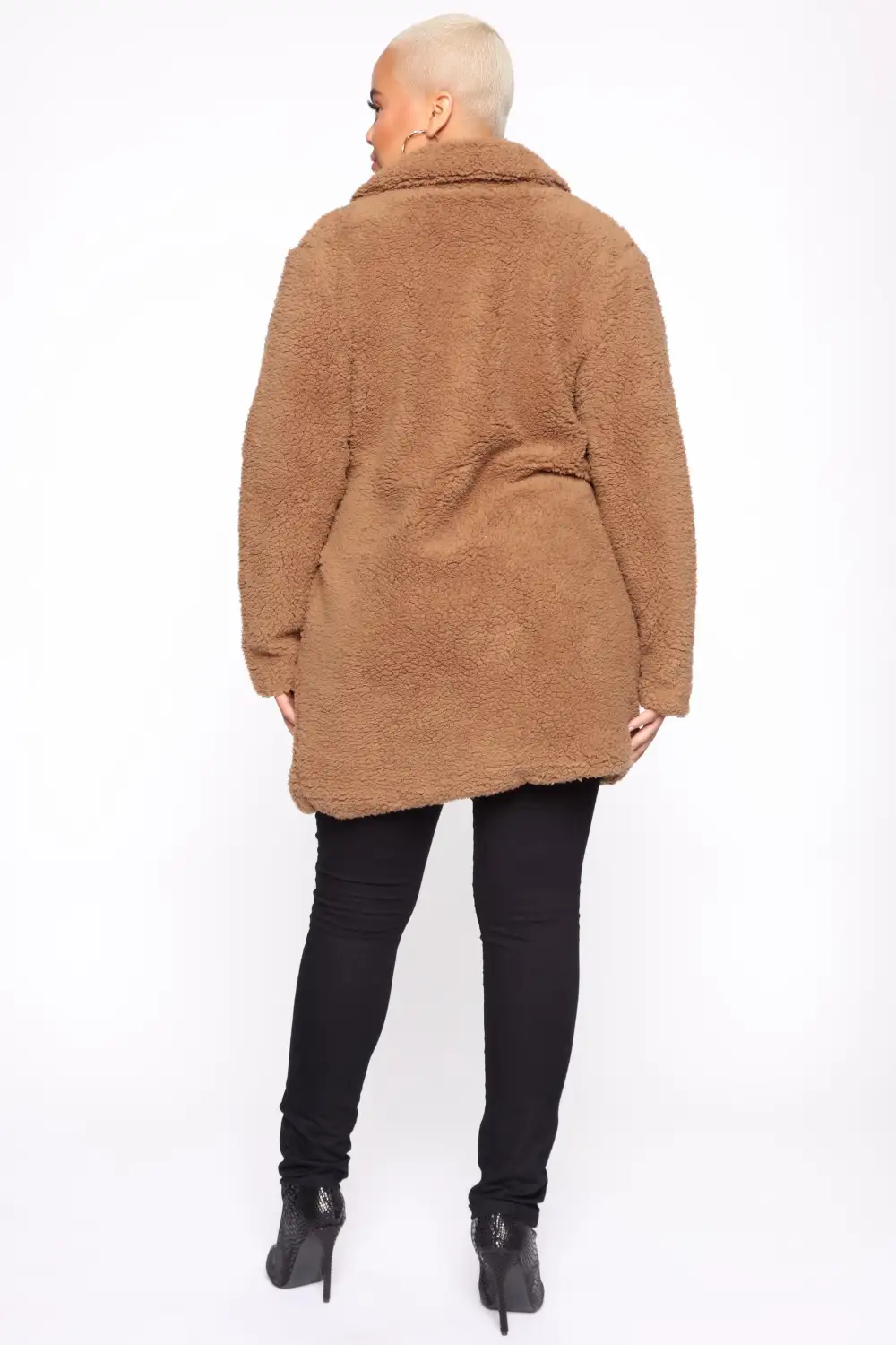 Keep Each Other Warm Sherpa Coat - Mocha