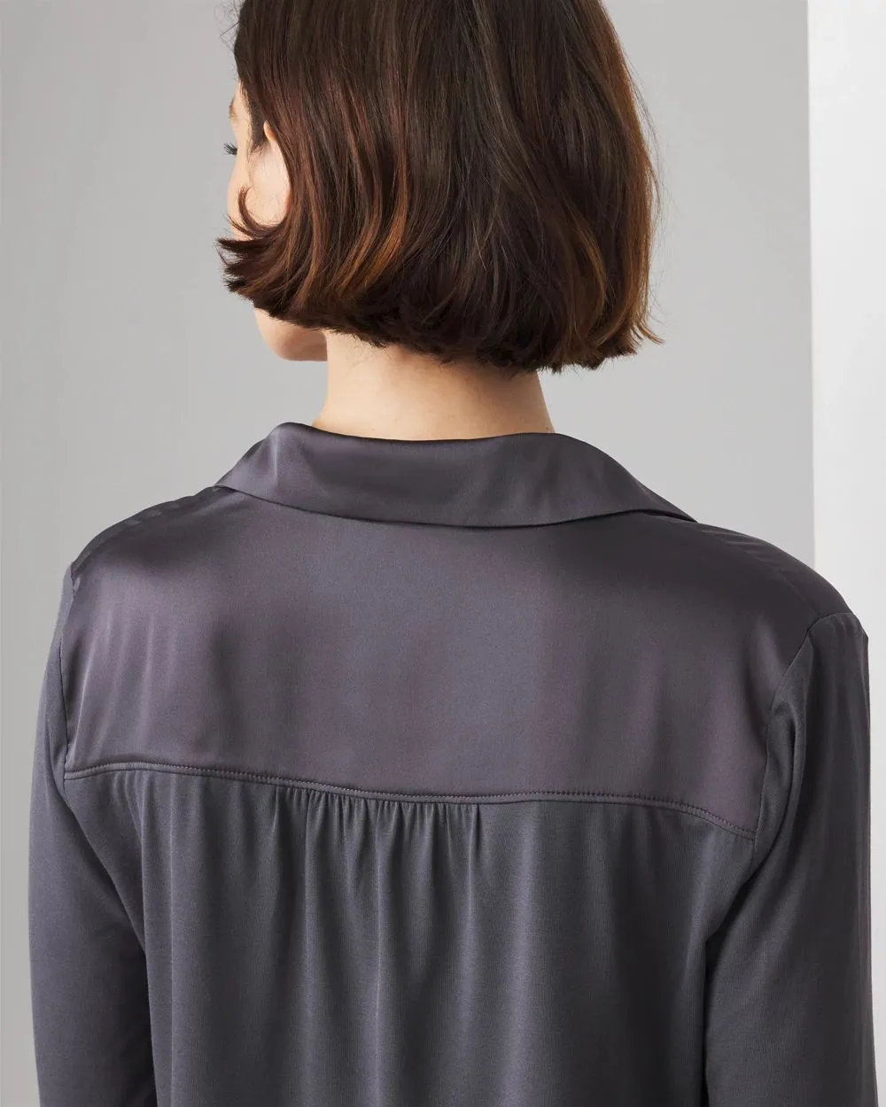 Woven Front Tee
