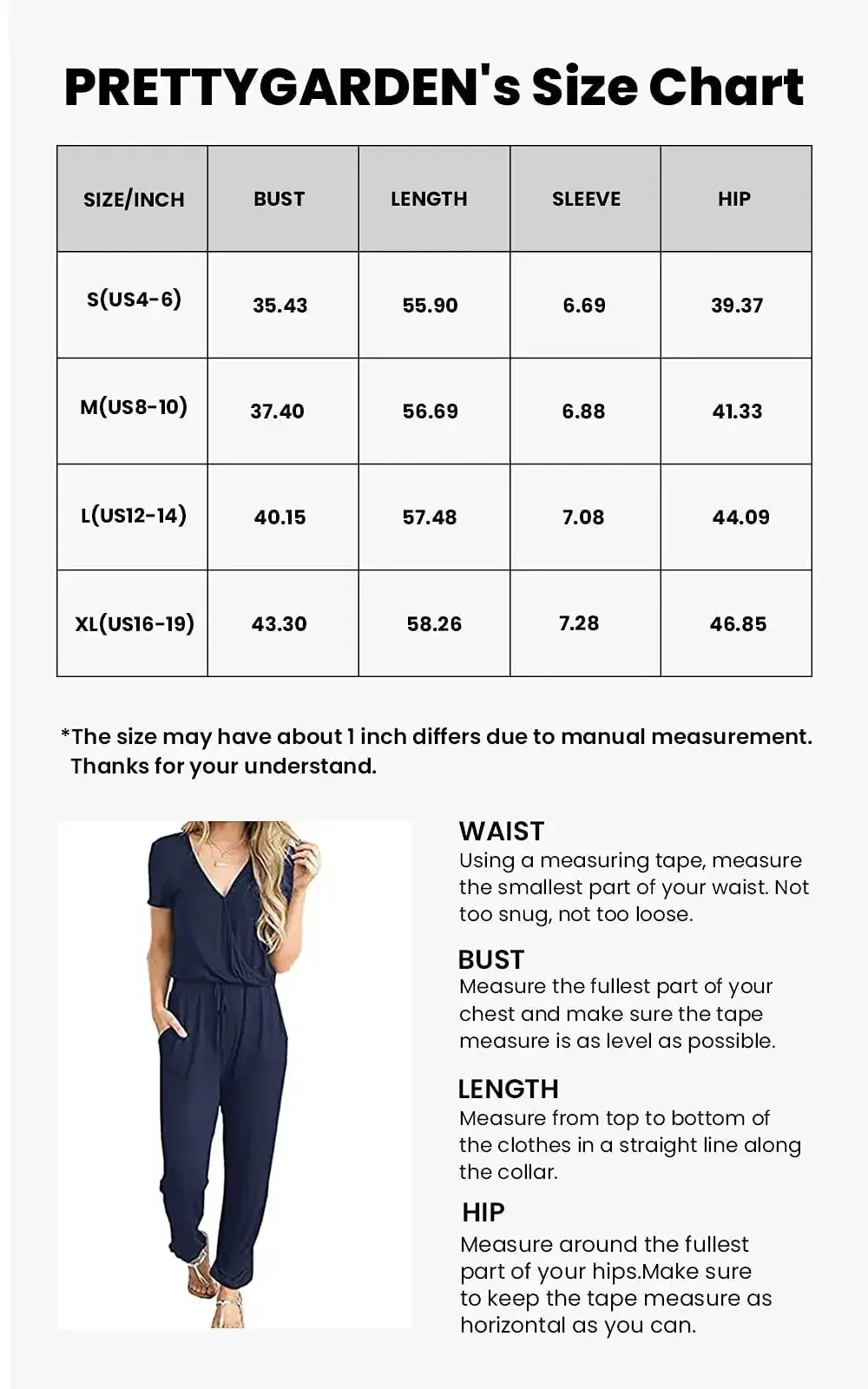 Deep V Neck Wrap Drawstring Waist Jumpsuit